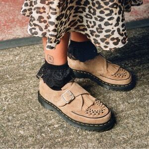 Dr. Martens Tan Suede Shoes